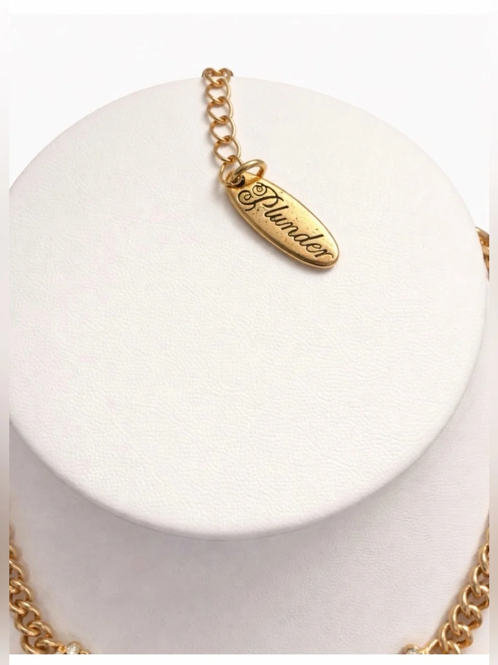Plunder Gold-Tone Necklace with Pink Beads & Turquoise Accents